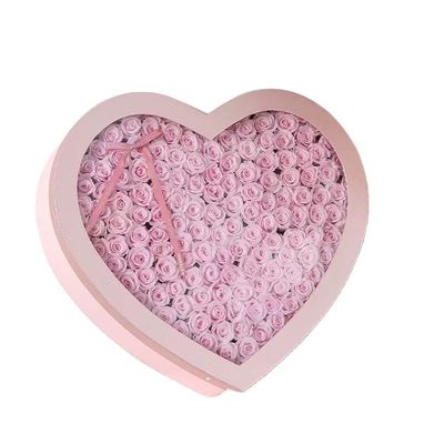 Stamping Printing Handling Heart Shaped Flower Packaging Boxes for Custom Arrangements