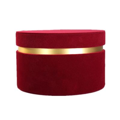 Flower Package Suede Velvet Cardboard Rose Box Packaging for Gift Hat Paper Box Custom