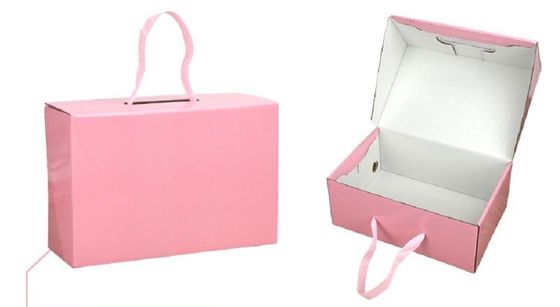 Black Pink Corrugated Clothing Shipping Packaging with Design Logo Mailer Box for Dress Shoes