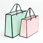 Empty Kraft Boutique Craft Paper Shopping Bags for Small Business at Customization