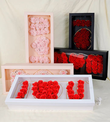 Customized Floral Design I Love U flower Gift Box Paper for Luxury Mother's Day