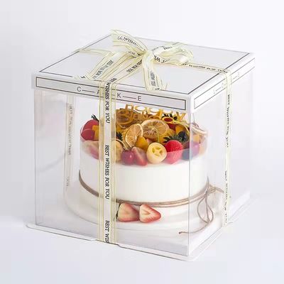 Square Plastic Cake Box