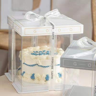 Square Plastic Cake Box