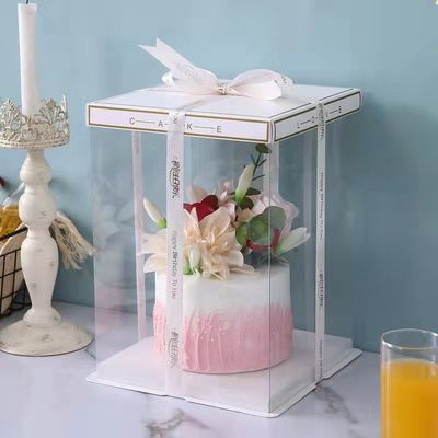 Square Plastic Cake Box