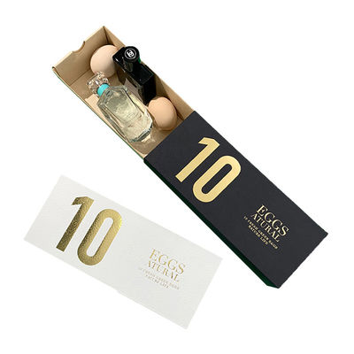 Personalized Gold Stamping Cardboard Egg Cartons Easter Pulp Tray Storage Gift Boxes