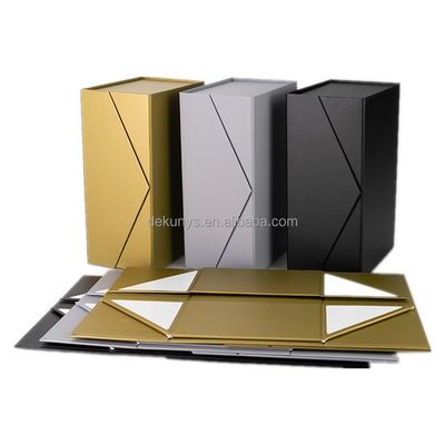 Varnishing Printing square Card Board Gift Boxes Magnetic With Lid Matt Lamination