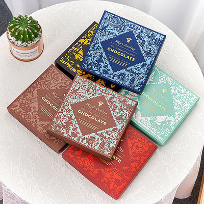 Custom Logo 9 Bars Food Gift Boxes for Chocolate Candy Best Paper Packaging