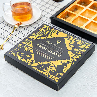 Custom Logo 9 Bars Food Gift Boxes for Chocolate Candy Best Paper Packaging