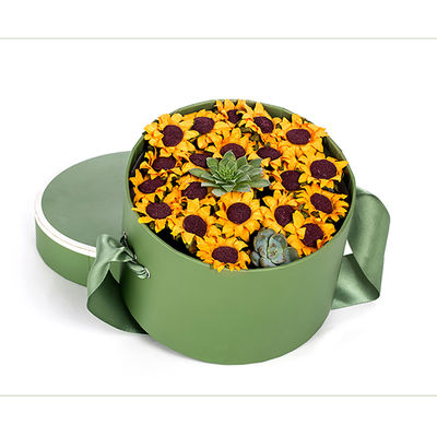 Bio-degradable Round Floral Cylinder Boxes for Environmentally-Friendly Packaging