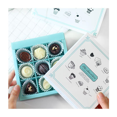 Macaroon Candy Chocolate Box Cardboard Packaging Stamping Custom