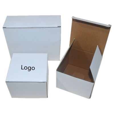 Custom Logo Printed White Paper Folding Shipping Box for Craft Cosmetic Custom Design