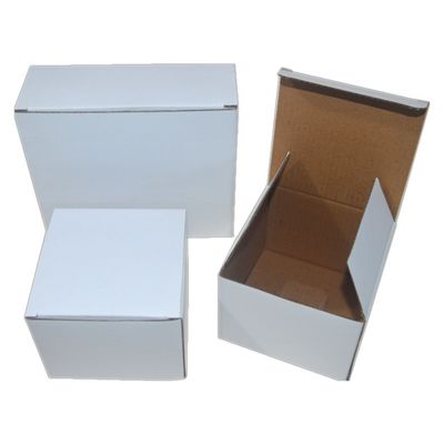 Custom Logo Printed White Paper Folding Shipping Box for Craft Cosmetic Custom Design