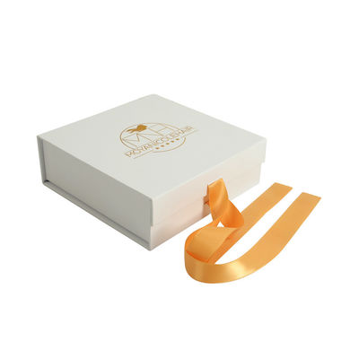 Rectangular Custom Luxury Gold Foil Stamping Square Paper Cardboard Gift Box with Logo