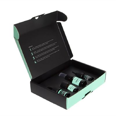 Custom Folding Corrugated Box With Gold Foil Printing For Candle Jar Holder Packaging