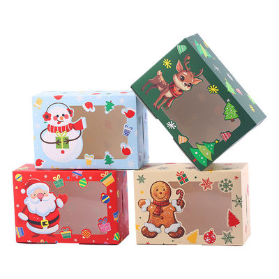 Paperboard Liner Transparent Christmas Gift Box Accepts Custom Orders